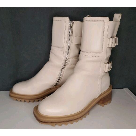 Tamara Mellon White Perfecto Ankle 50 Boot Made in Italy EU 39 US 8.5 MSRP $995 - Picture 16 of 16